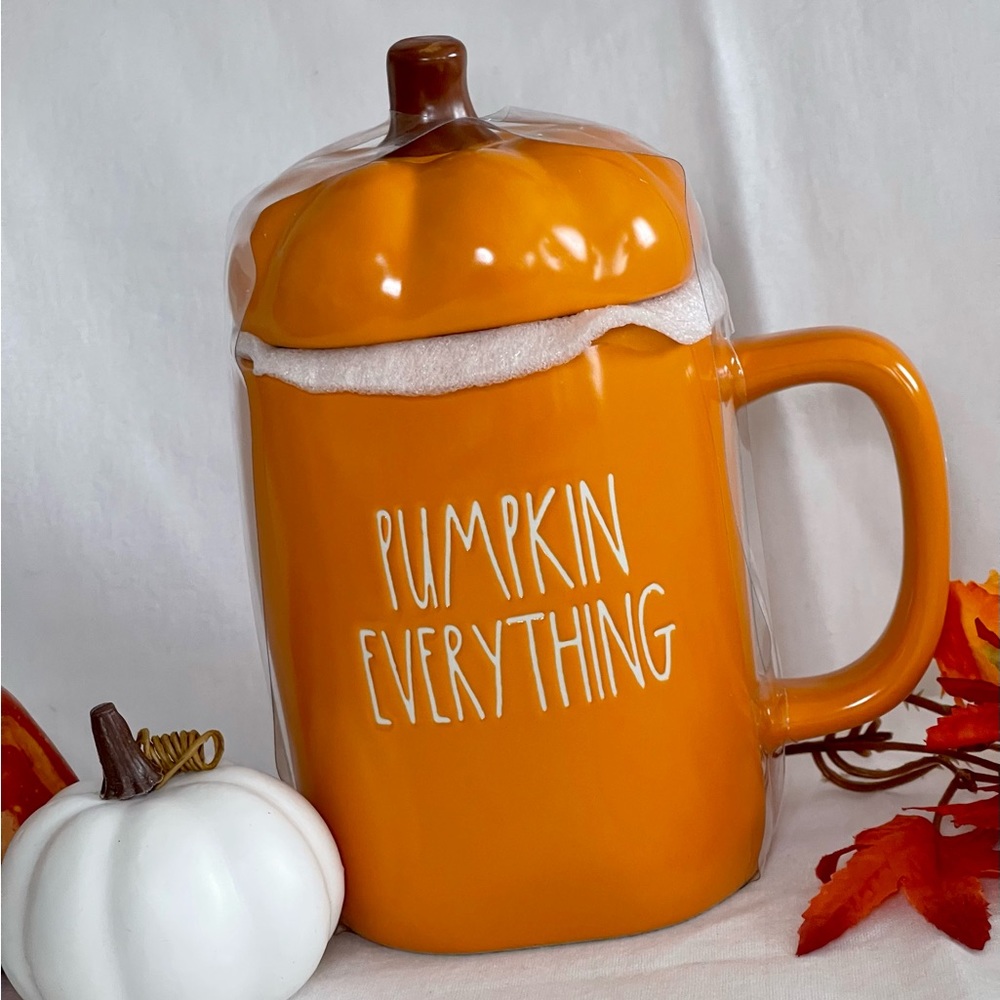 Rae Dunn  “PUMPKIN EVERYTHING” Large Mug with Pumpkin Lid